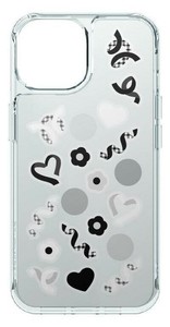 SHOWCASE+ iPhone15/14/13対応ケース ブラック&ホワイト SWC-17BW