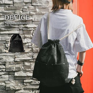 DEVICE ウォッシュ デニム ナップザック ボディバッグ