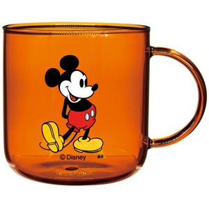 ※セール※【DISNEY(ミッキーマウス)】耐熱ガラスマグ ミッキー アンバー