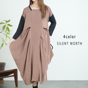 【SALE】変形タックビッグワンピース♪