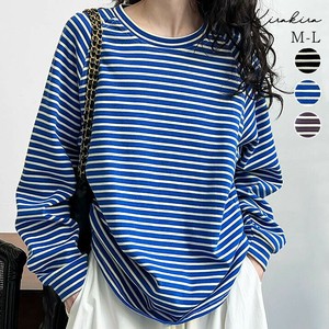 トップス《ラグランスリーブボーダープルオーバー 全3色 2サイズ》《現品限り》《値下げ》