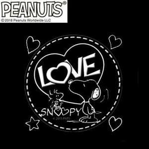 アークス(axs) SNS-37 SNOOPY(スヌーピー) 転写ステッカー LOVE ホワイト