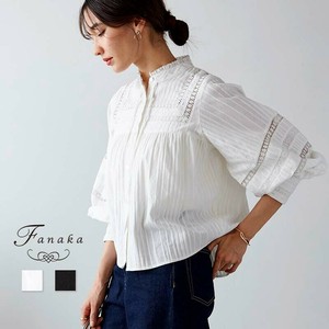 Button Shirt/Blouse Striped Dobby Fanaka Square