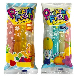 【お菓子】『ポッキンフルーツ　1袋8本入』＜果汁20％／ミルク＞