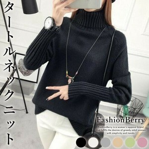 Sweater/Knitwear Ladies fashion Turtle Neck