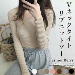 毛衣/针织衫 V领 罗纹针织