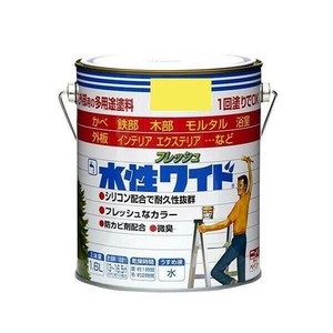 ニッペホームプロダクツ 水性フレッシュワイド 1.6L 56 フレッシュレモン