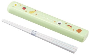 オーエスケー つぶらな瞳の水族館 引フタ箸箱セット(16.5cm) グリーン HS-11