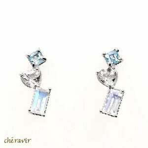 【Cheravir】K10WG  ピアス マルチカラー