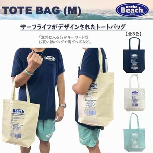 オンザビーチ on the Beach 【 トートバッグ (M) / 洗濯表示 】 OTB-EBM8