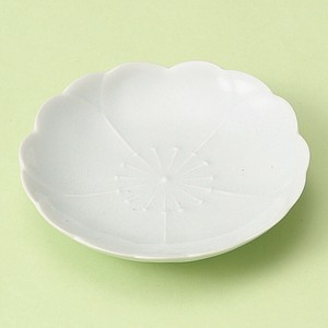 さくら小皿(青磁)(有田焼)　日本製