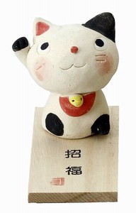 摆饰 招福摆件 招财猫 黑色