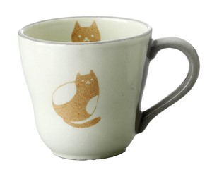 ★幸福を招く★　楽しくお目出度い「縁起の置物」【陽だまり猫　マグ（丸まる）】