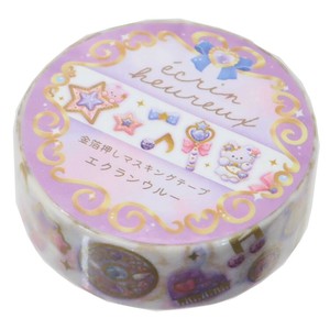 【マスキングテープ】ECRIN HEUREUX 箔押し15mmマステ メロディー