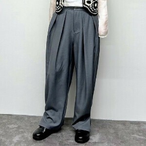 超人気　新作2way2タックパンツ