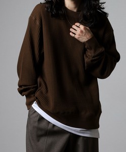 ビッグワッフル ビッグサイズ長袖Tシャツ