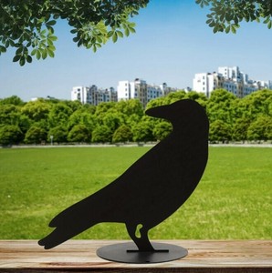カラス地杭 名札 ガーデンアクセサリー  BQ5313