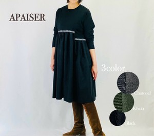 Casual Dress Switching Dress Mixing Texture