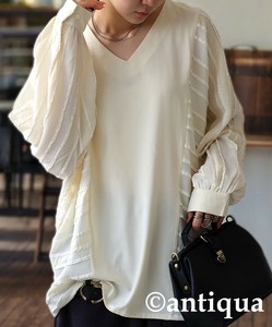 [antiqua] T-shirt Dolman Sleeve Ladies fashion