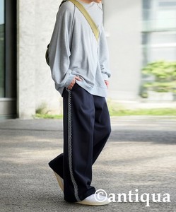 [アンティカ]刺繍トラックパンツ パンツ メンズ ボトムス ロング  ZA-00215Z【ALL】