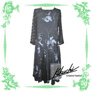 洋装/连衣裙 喇叭连身裙/连衣裙 Design 花朵 2024新品 花卉图案