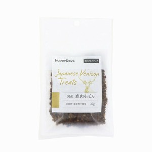 HappyDays 国産鹿肉そぼろ 犬用 30g【7月特価】