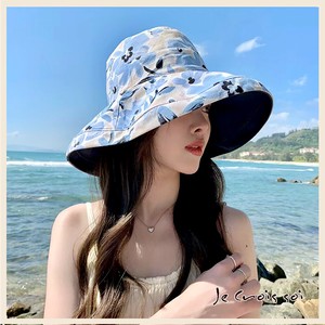 圆帽/沿檐帽 两面 印花 花卉图案