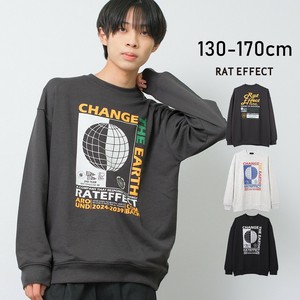 【2024秋冬】CHANGE THE EARTHビッグトレーナー トップス スウェット 裏毛 長袖 子供服 男の子 小学生