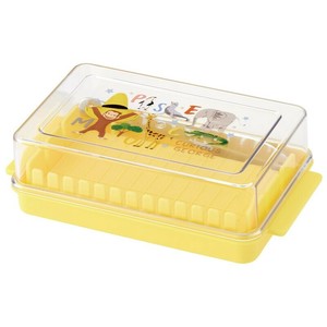 【スケーター】カッティングガイド付バターケース 【おさるのジョージ ZOO】日本製