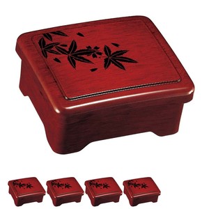 鰻重箱 日本製 5個セット うな重 重箱 光月丼重 後藤塗モミジ 鰻(うなぎ) 86586 漆器