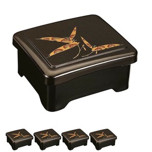 鰻重箱 日本製 5個セット うな重 重箱 耐熱天竜寺丼重 パール笹 鰻(うなぎ) 漆器 食洗機対応