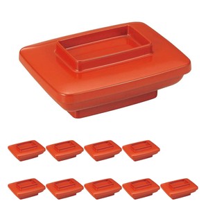 鰻重箱 日本製 10個セット うな重 重箱 和うなぎ平柿朱(内朱) 鰻(うなぎ) その773449 漆器