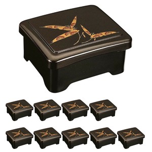 鰻重箱 日本製 10個セット うな重 重箱 耐熱天竜寺丼重 パール笹 鰻(うなぎ) その779137 漆器 食洗機対応