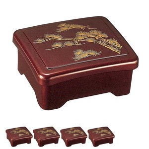 餐盘餐具 漆器 5个每组 日本制造