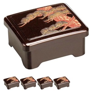 Tableware Lacquerware Set of 5 Made in Japan