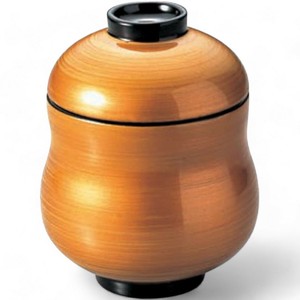 味噌汁 お椀 ひさご ゴールドカスミ 7.7cm x 9.9cm 日本製 漆器