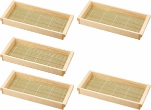 Tableware Wooden Lacquerware 44 x 20 x 5cm Set of 5 Made in Japan