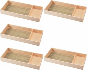 Tableware Wooden Lacquerware Set of 5 39.5 x 18.8 x 5cm Made in Japan
