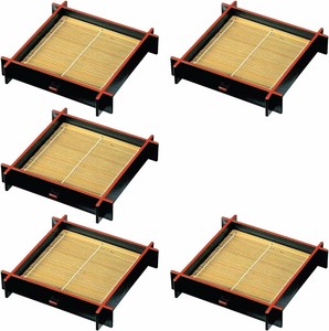 Tableware Lacquerware Set of 5 19 x 19 x 4cm Made in Japan