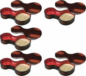Tableware Lacquerware Set of 5 31.5 x 19 x 6.5cm Made in Japan