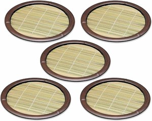 Tableware Lacquerware Set of 5 24 x 2.6cm Made in Japan