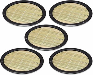 Tableware Lacquerware Set of 5 24 x 2.6cm Made in Japan