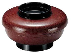 Tableware Lacquerware 5.5-sun 17.5 x 17.5 x 10.5cm Made in Japan
