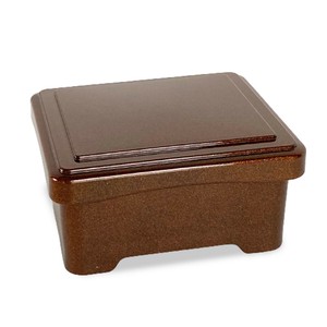 鰻重箱 うな重 重箱 ミニ丼重 梨地内朱塗 鰻(うなぎ) 14×12.1×7.3cm 日本製 (30) 漆器