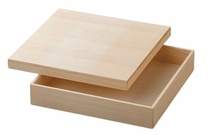 重箱 1段 木製 樅製尺0正角白木 お重箱 30.0cm x 30.0cm x 7.8cm 日本製 漆器