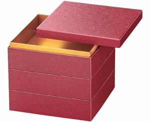 餐盘餐具 3层 漆器 6.5寸 20.0cm 日本制造