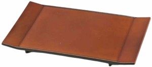 餐盘餐具 棕色 漆器 16.5cm 日本制造