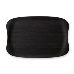 お 盆 トレー トレイ 31cm アース トレー ダークウッド 31×20.6cm 日本製 漆器