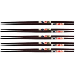 餐盘餐具 漆器 5双 22.5cm 日本制造