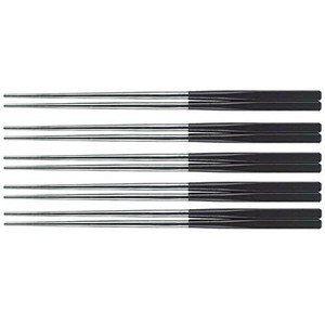 餐盘餐具 黑色 漆器 5双 24cm 日本制造